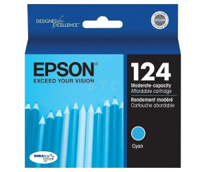 Epson 124 original cyan inkjet cartridge
