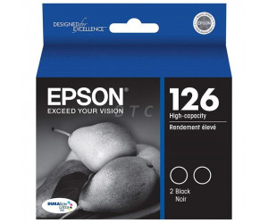 Epson 126 original black high capacity inkjet cartridge dual pack