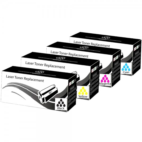 410X compatible cyan magenta yellow and black high yield toner ...